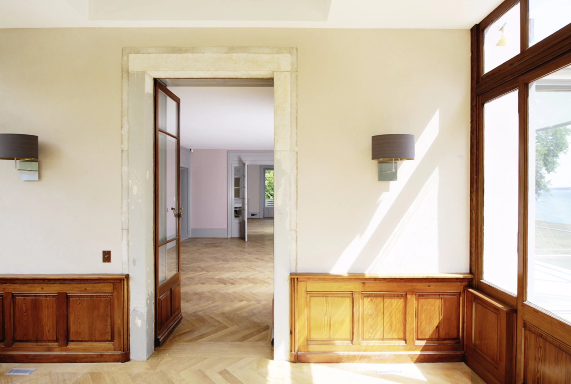 Renovation and conversion of a lakeside house on a protected site, Geneva architects, corpus architecture urbanisme