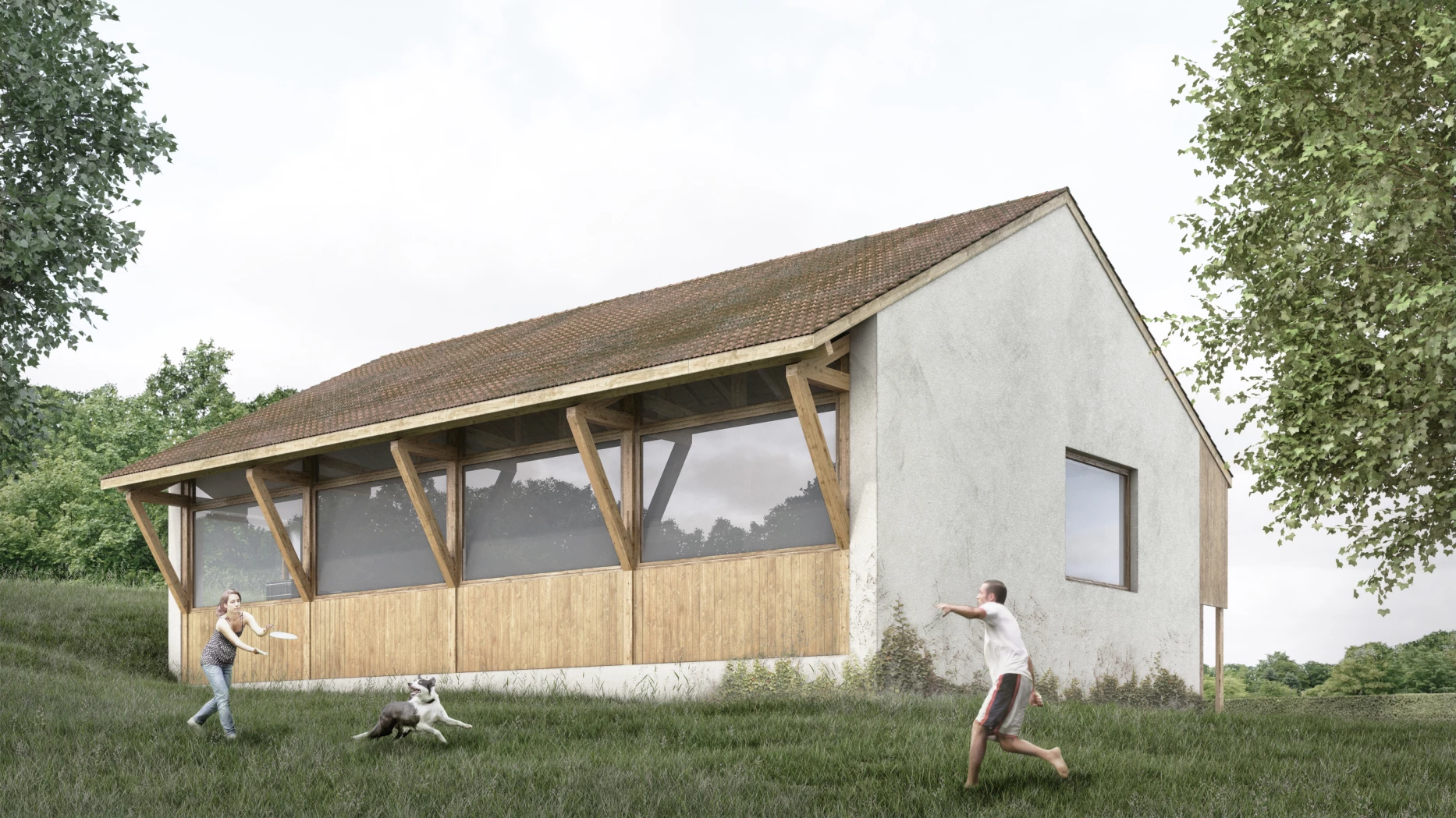 Projet pour une piscine privée dans un domaine patrimonial à Genève, bureau d'architectes à Genève, corpus architecture urbanisme