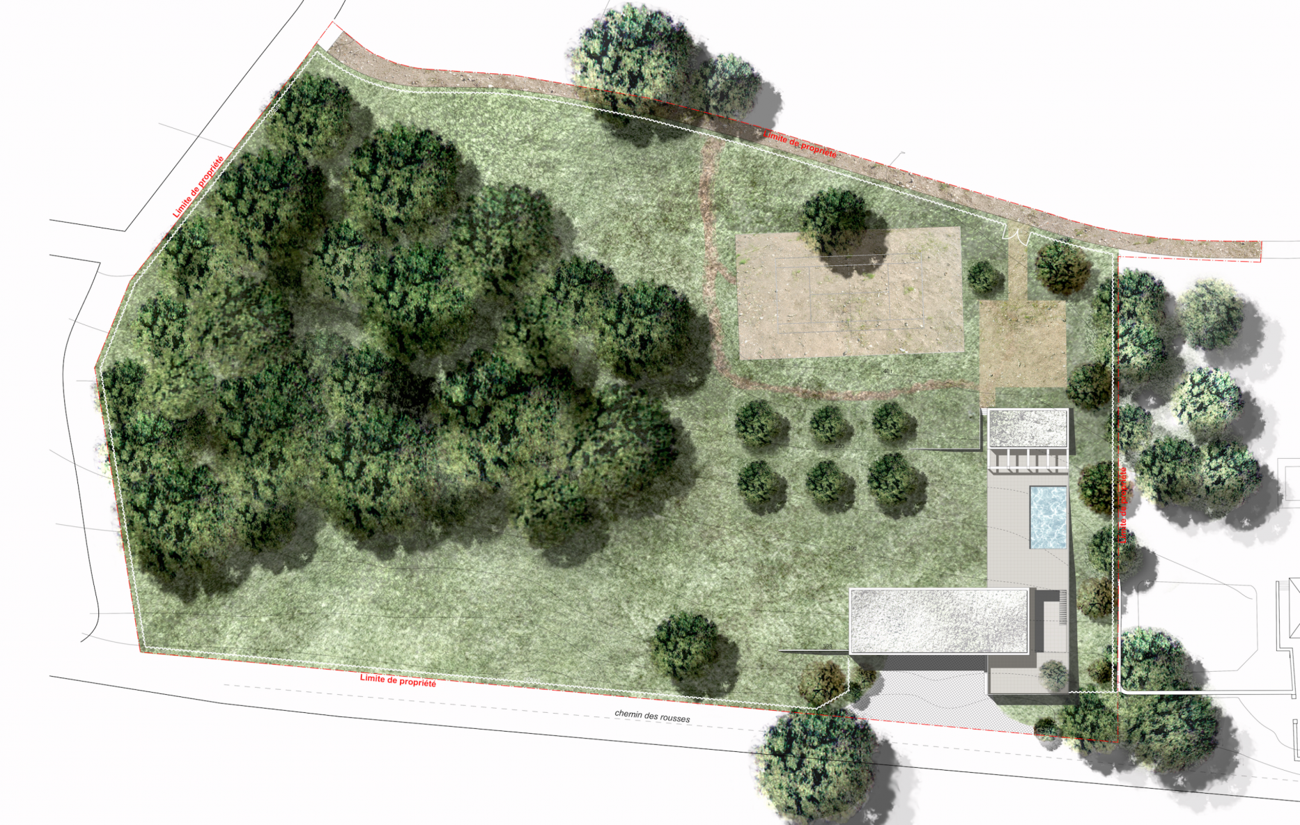 Construction of a private house in Geneva, architectural firm in Geneva, corpus architecture urbanisme