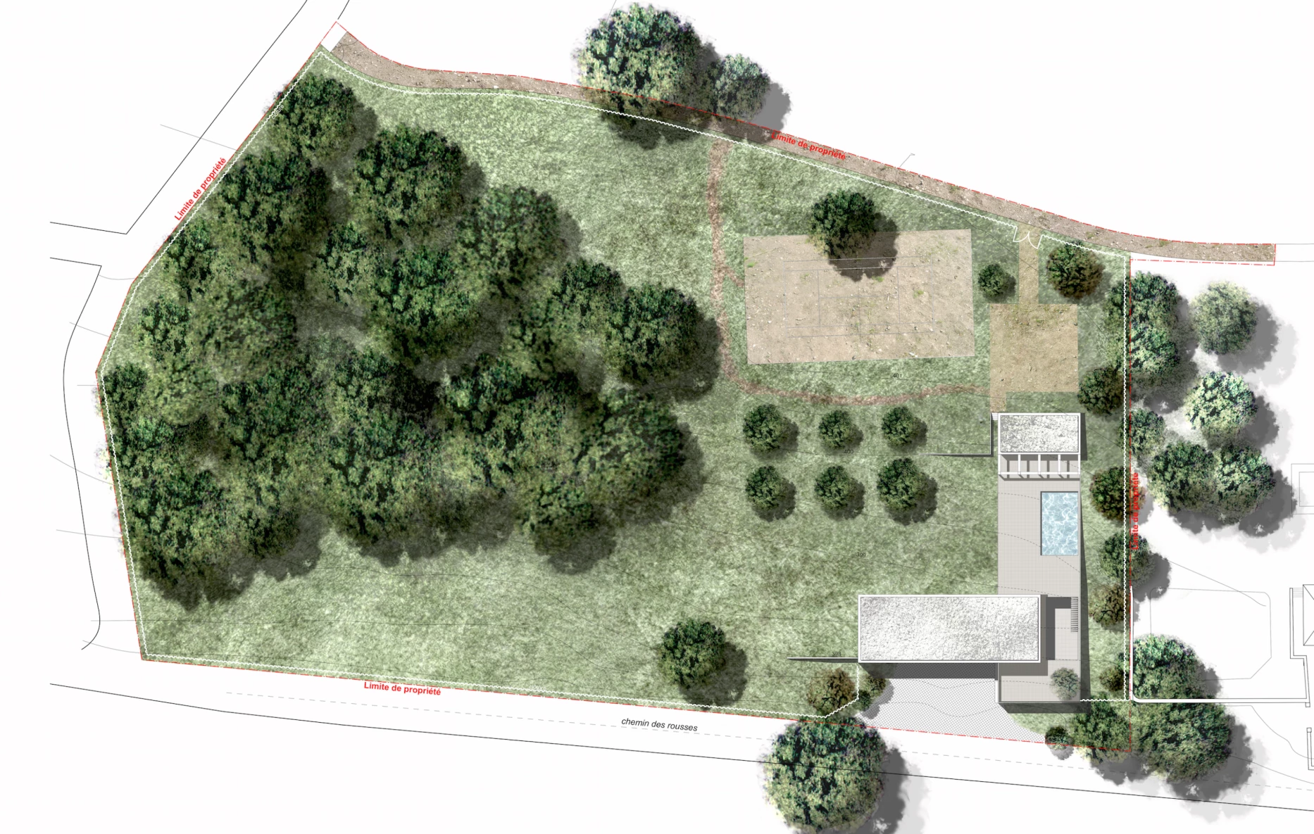 Construction d'une maison privée à Genève, bureau d'architectes à Genève, corpus architecture urbanisme