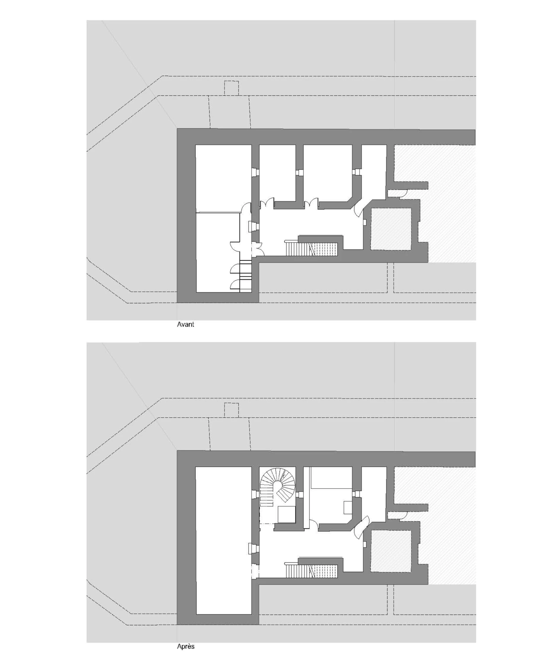 Construction d'une galerie dans un bâtiment patrimonial à Genève, bureau d'architectes à Genève, corpus architecture urbanisme