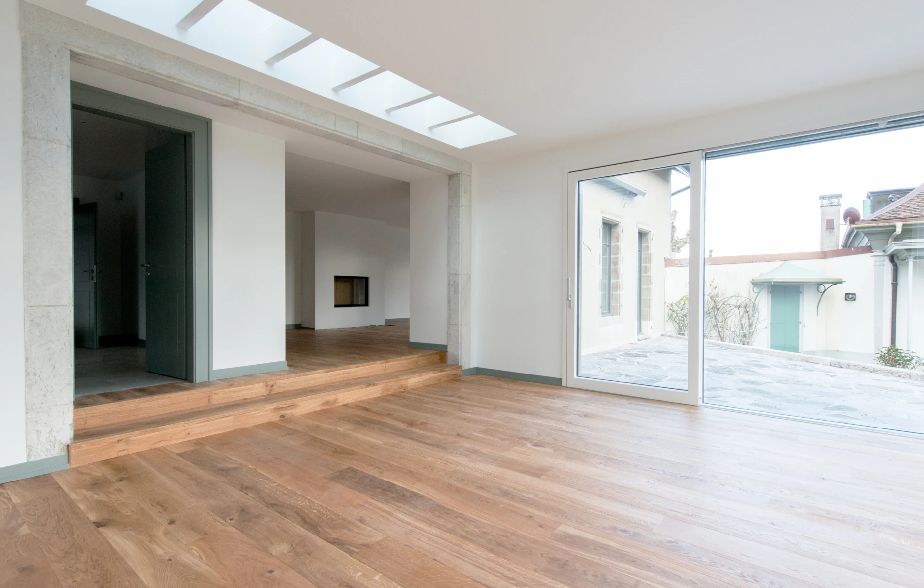 Conversion and renovation of a barn on a listed estate, Geneva architectural firm, corpus architecture urbanisme