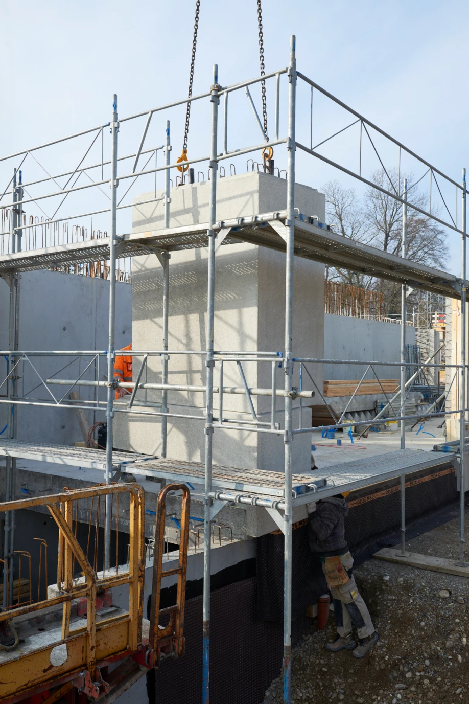 Construction d'un immeuble, chantier, direction des travaux, bureau d'architecte à Genève, corpus architecture urbanisme