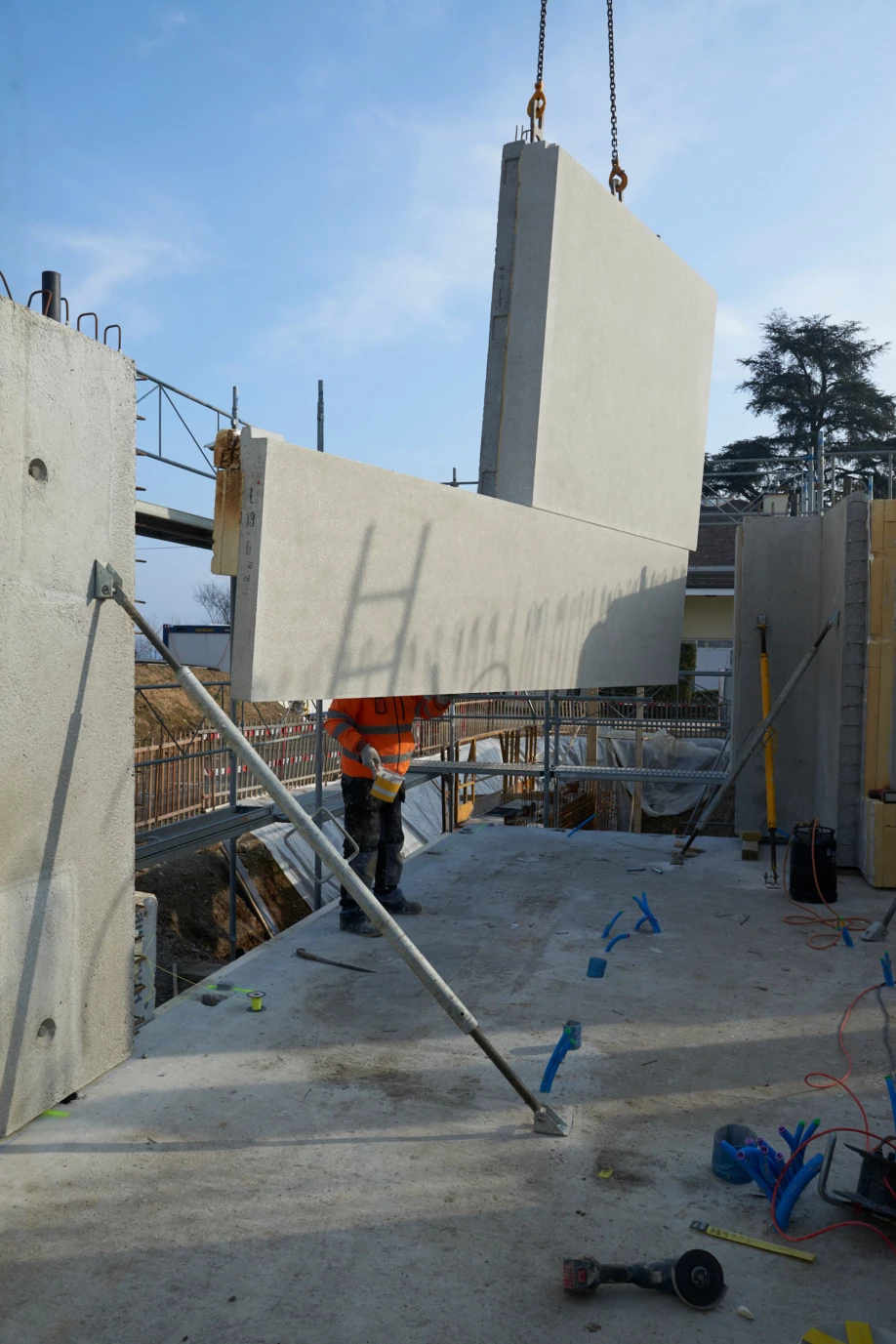 Construction d'un immeuble, chantier, direction des travaux, bureau d'architecte à Genève, corpus architecture urbanisme
