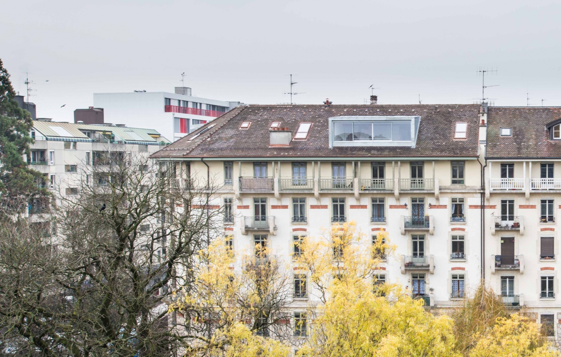 Conversion of flats in the attic of a heritage building in Geneva, architectural firm in Geneva, corpus architecture urbanisme