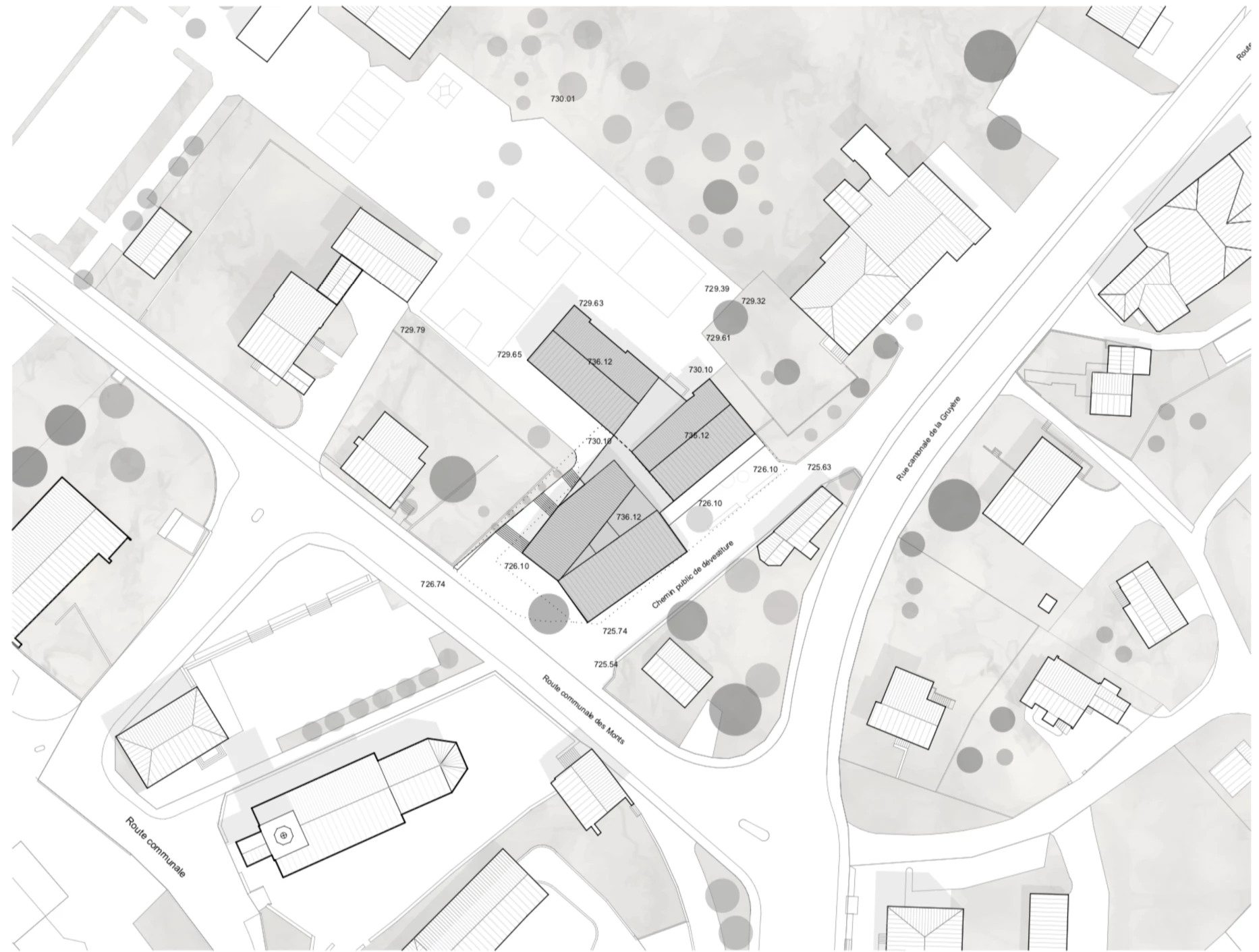 Concours pour la construction d'une école villageoise, bureau d'architectes à Genève, corpus architecture urbanisme