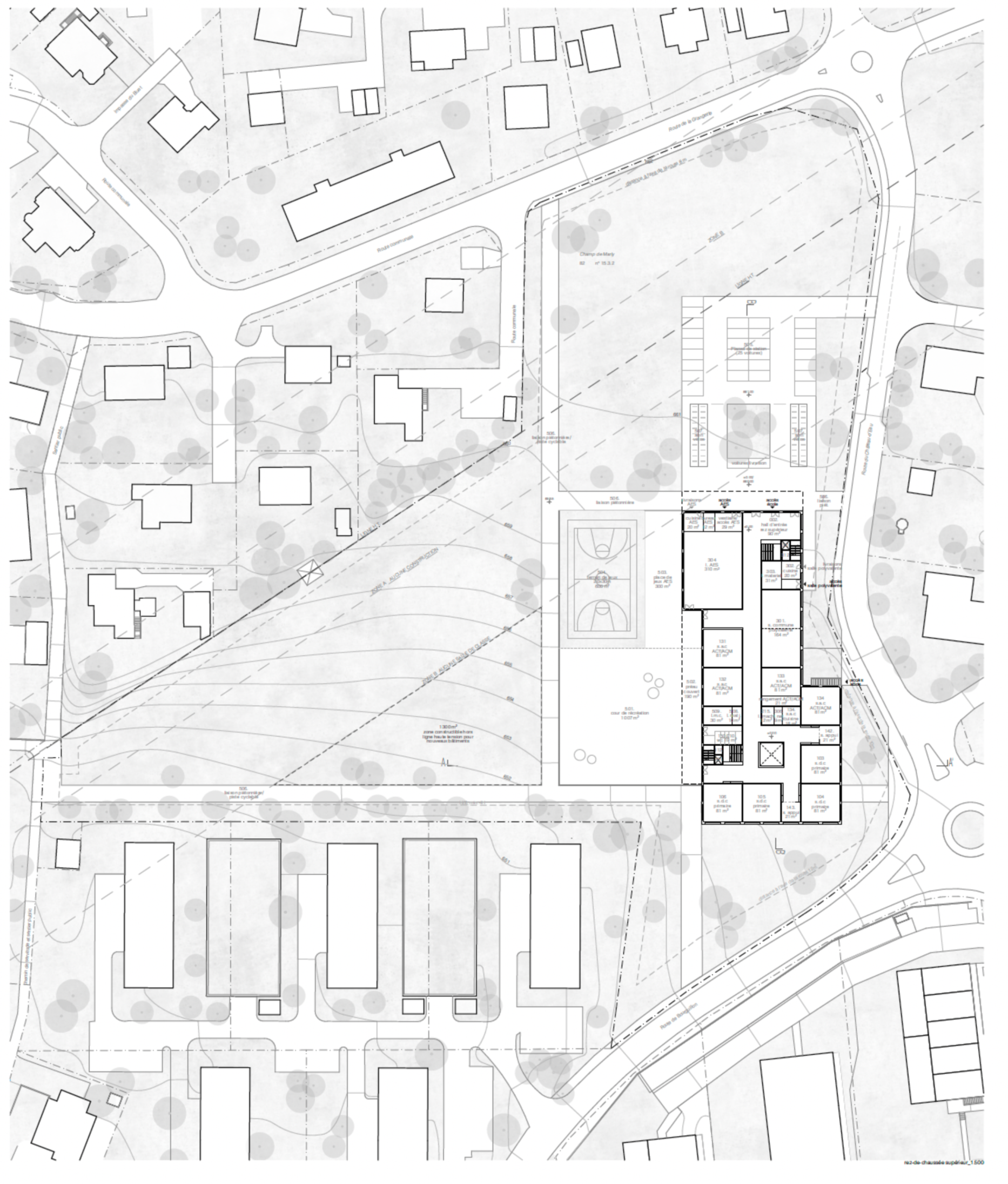 Concours pour une école, bureau d'architectes à Genève, corpus architecture urbanisme