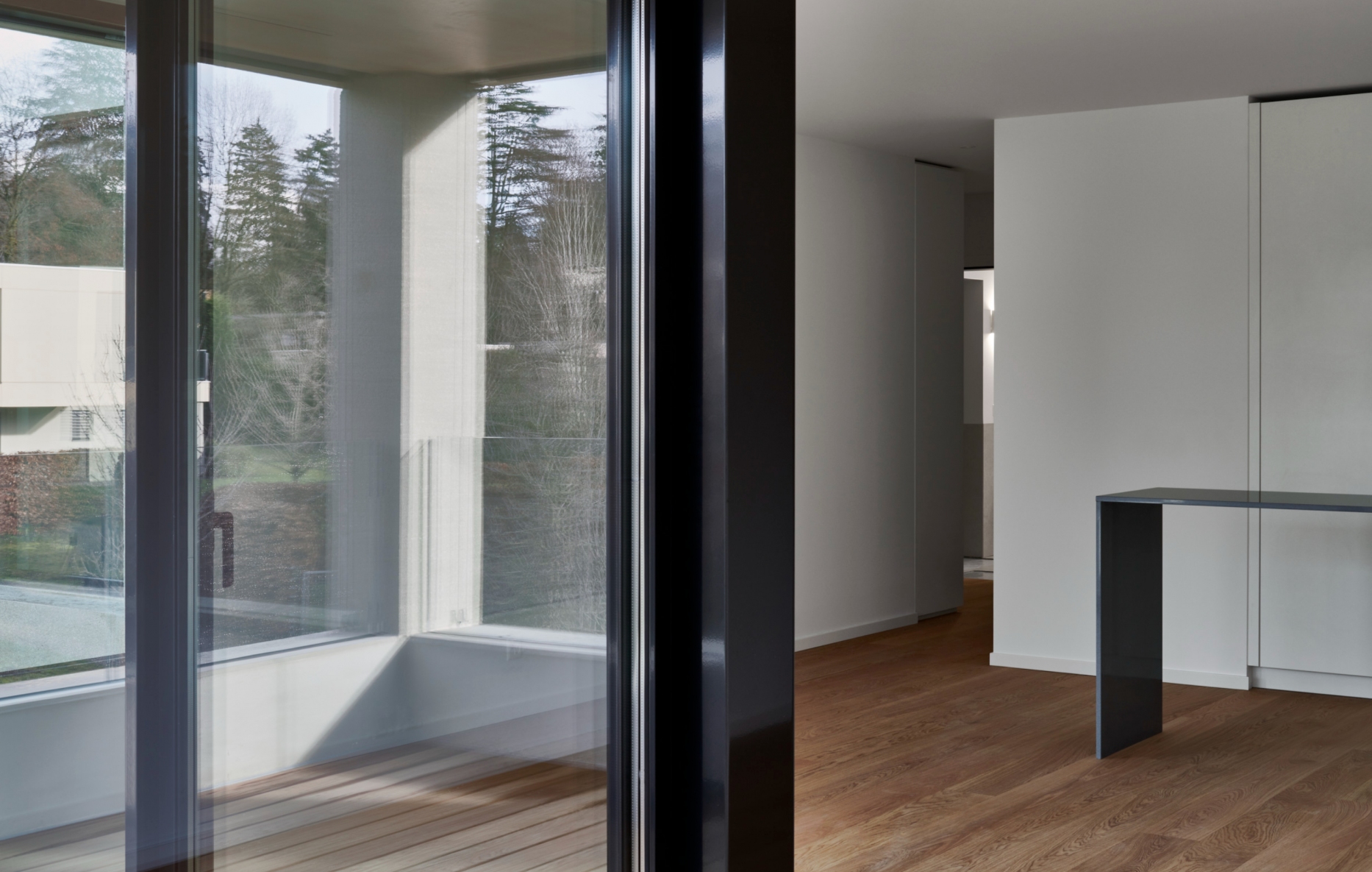 Construction of a residential building with flats in Genthod, architectural firm in Geneva, corpus architecture urbanisme