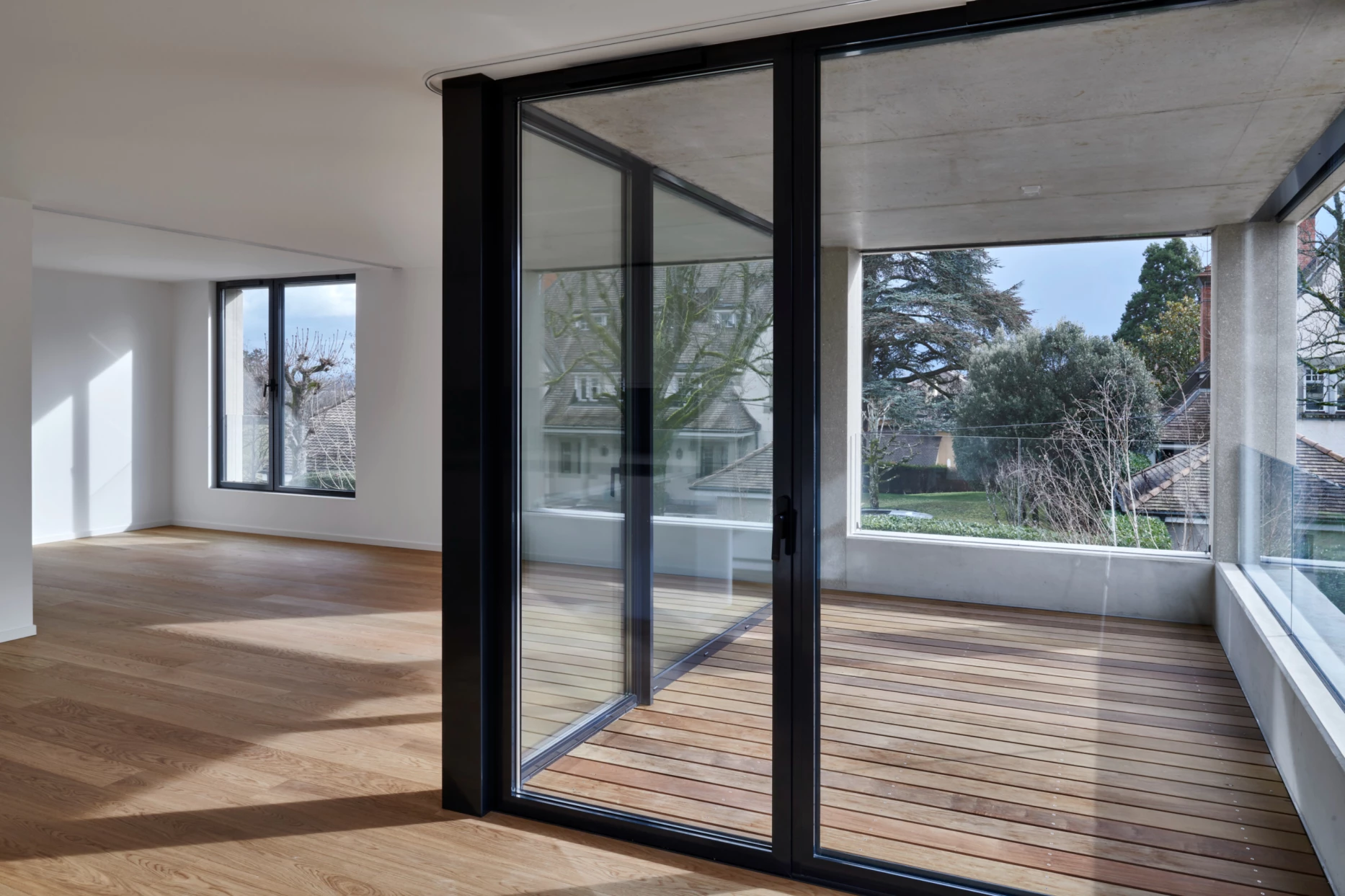 Construction d'un immeuble résidentiel, avec des appartements à Genthod, bureau d'architectes à Genève, corpus architecture urbanisme