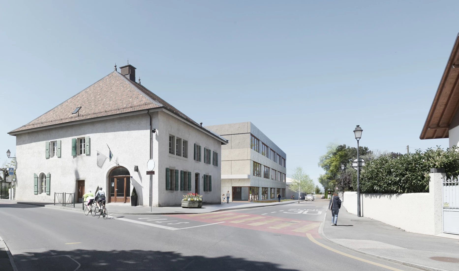 Concours pour l'extension d'une école communale à Genève, bureau d'architecture à Genève, corpus architecture urbanisme