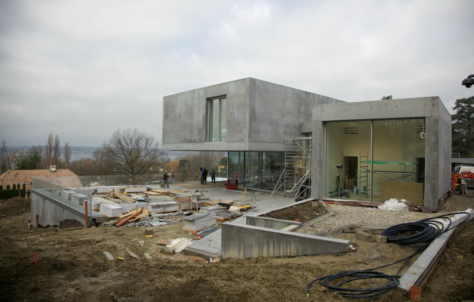 Construction d'une maison contemporaine individuelle à Genève, bureau d'architectes à Genève, corpus architecture urbanisme