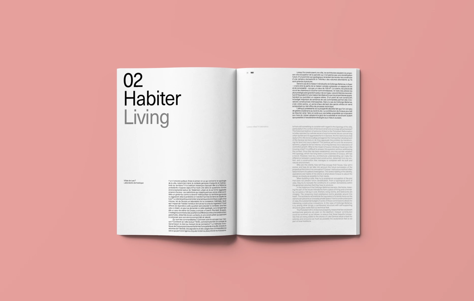 Publication, bureau d'architecte à Genève, corpus architecture urbanisme