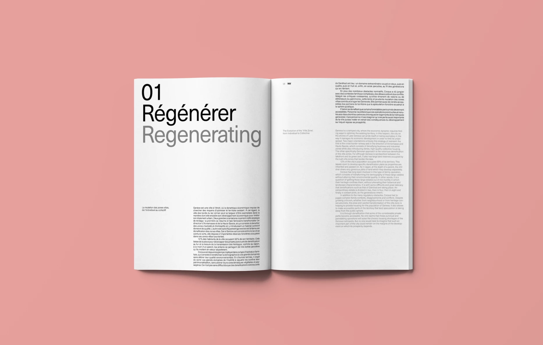 Publication, bureau d'architecte à Genève, corpus architecture urbanisme