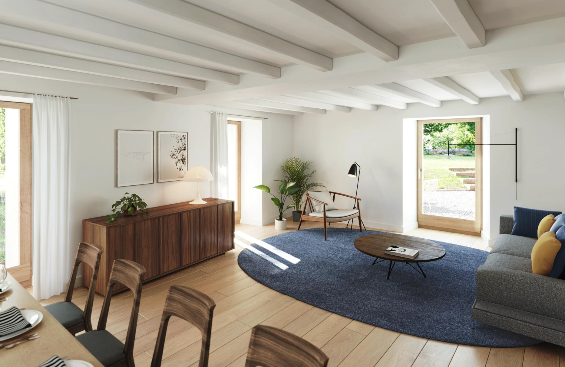 Transformation d'une maison villageoise en deux appartements, bureau d'architecte à Genève, Corpus architecture urbanisme