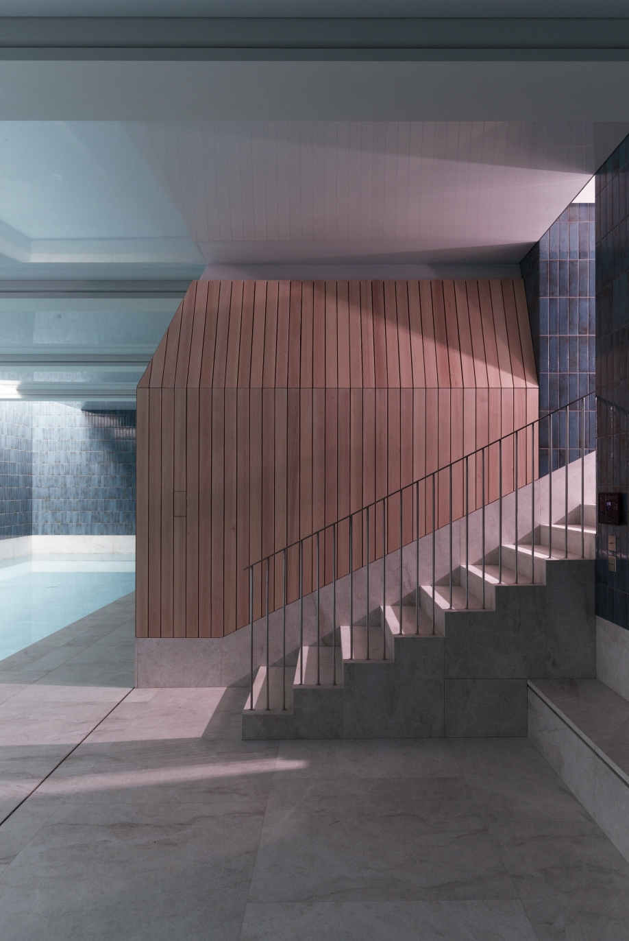 Construction d'une piscine moderne dans une maison privée à Genève, bureau d'architecture à Genève, Corpus architecture urbanisme