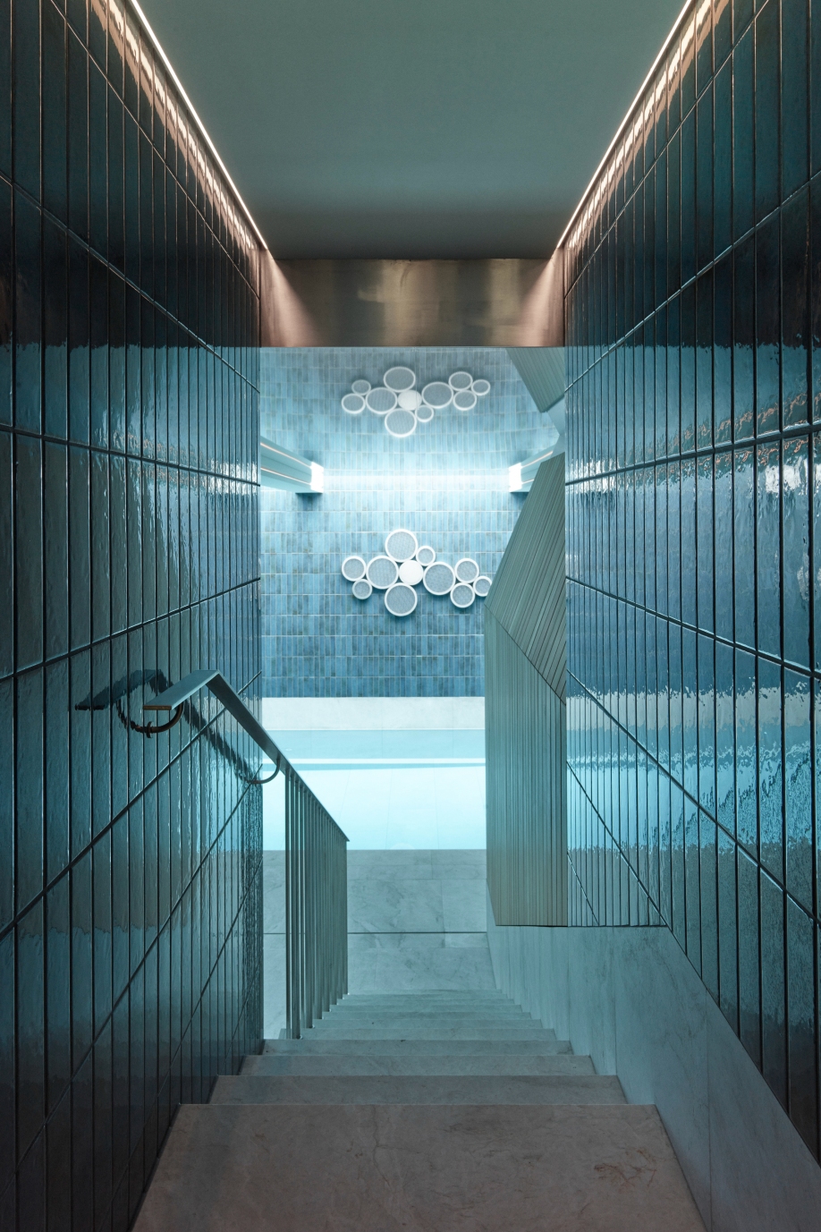 Construction d'une piscine moderne dans une maison privée à Genève, bureau d'architecture à Genève, Corpus architecture urbanisme