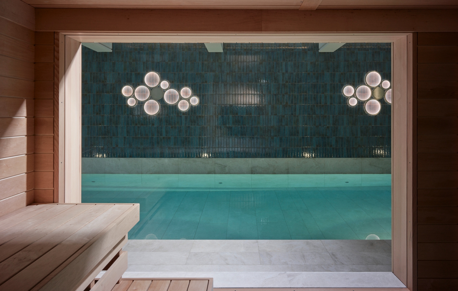 Construction d'une piscine moderne dans une maison privée à Genève, bureau d'architecture à Genève, Corpus architecture urbanisme