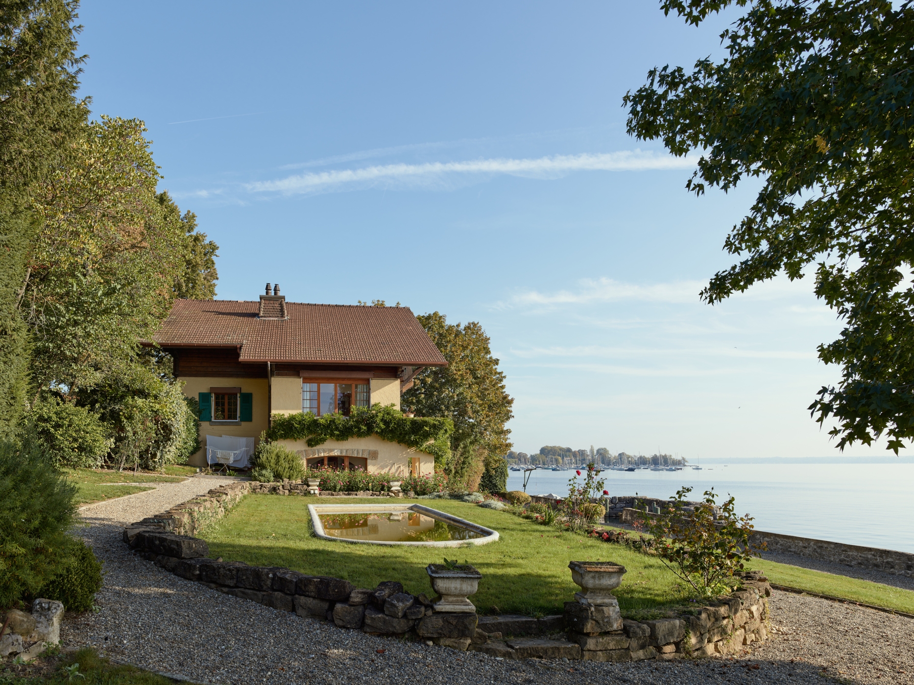 Rénovation patrimoniale d'une maison historique au bord du lac, bureau d'architecte à Genève, corpus architecture urbanisme