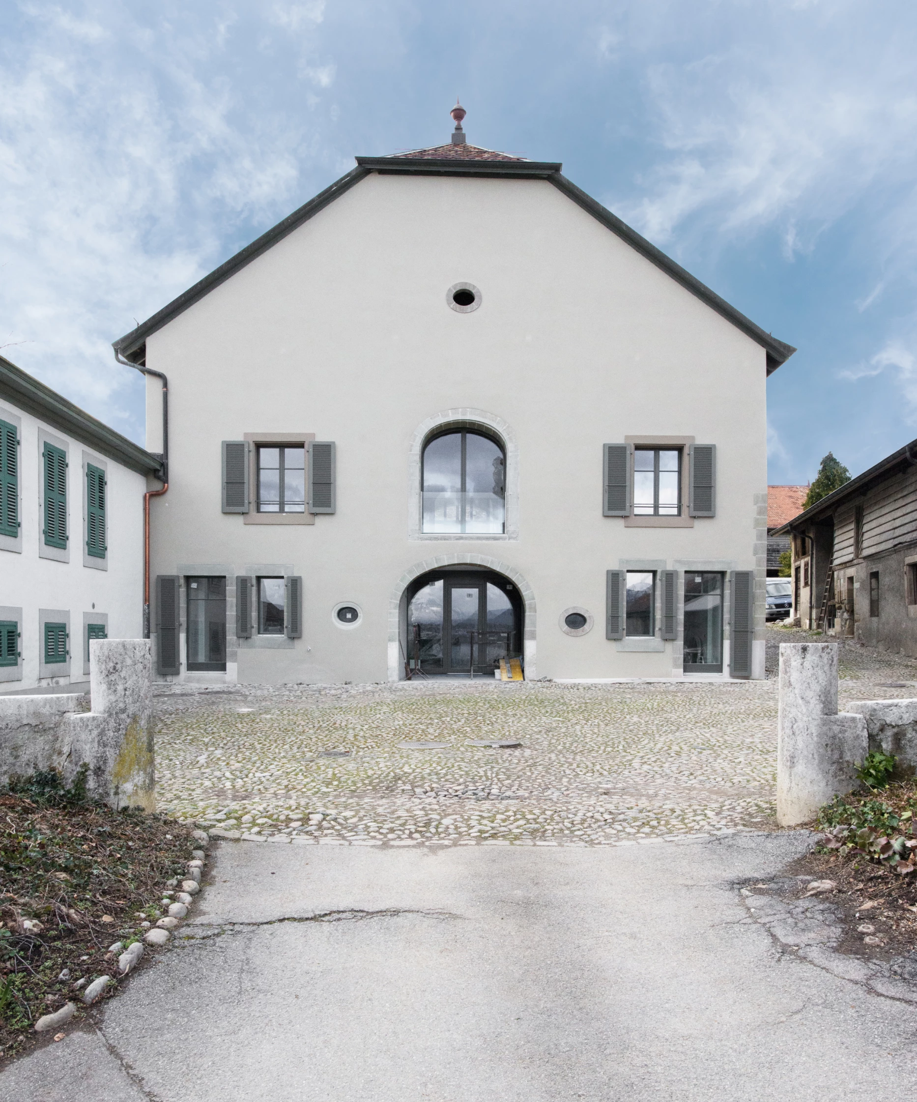 Conversion and renovation of a barn on a listed estate, Geneva architectural firm, corpus architecture urbanisme