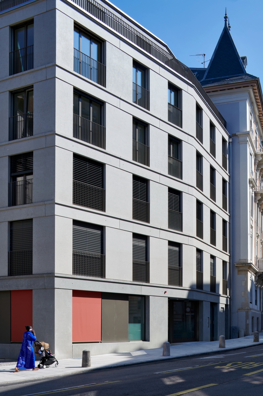 Construction d'un immeuble neuf et mixte Genève, avec une crèche, bureau d'architecte à Genève, corpus architecture urbanisme