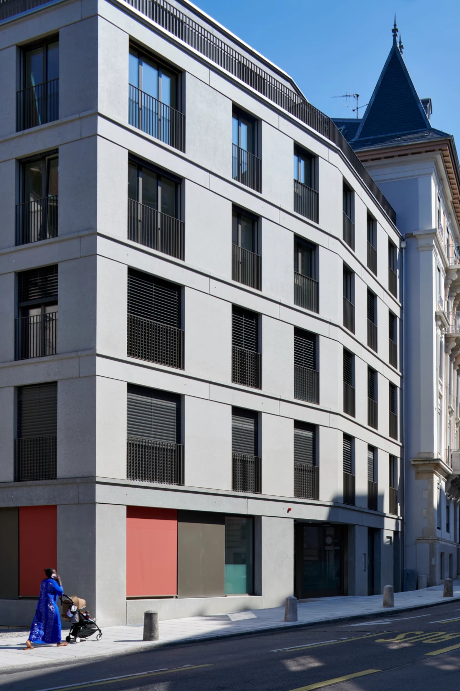 Construction of a new mixed-use building in Geneva, with a crèche, Geneva architectural firm, corpus architecture urbanisme