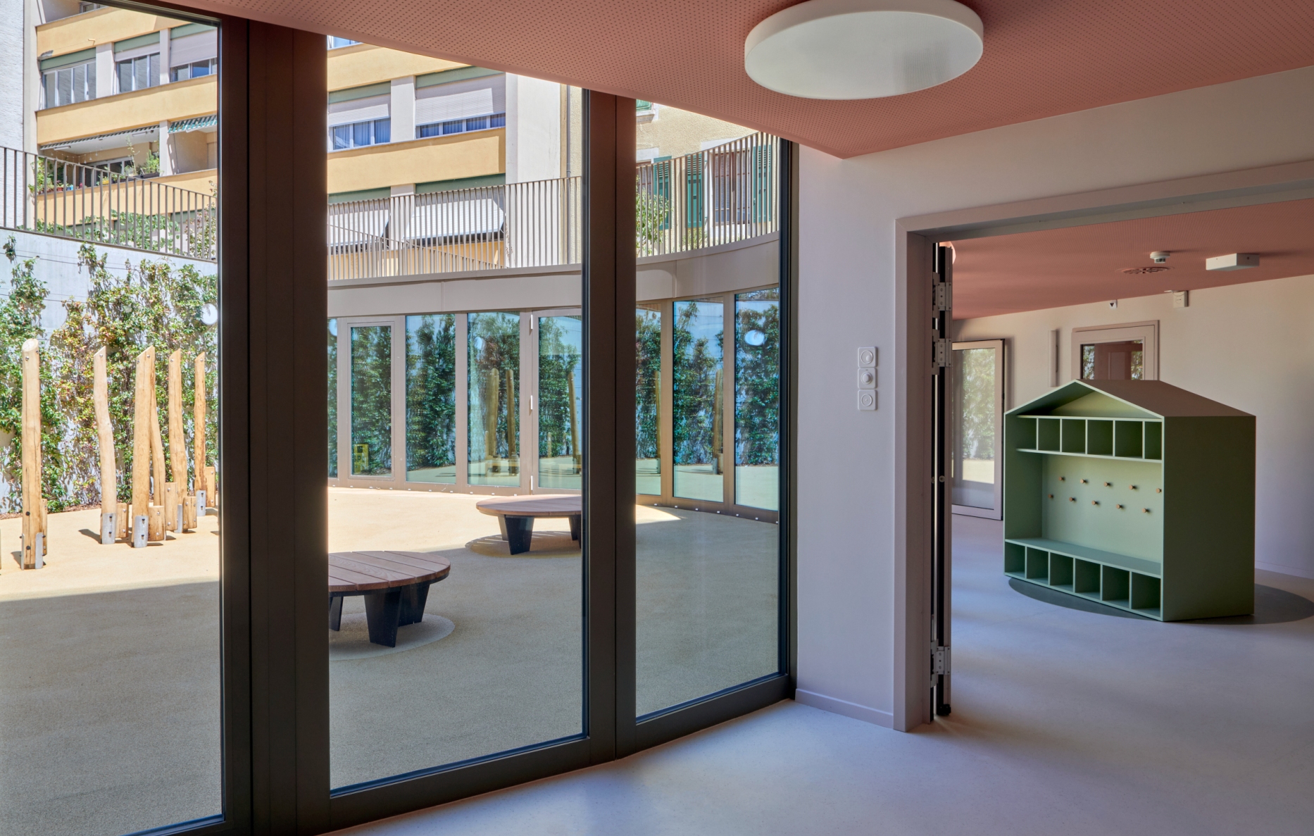 Construction d'un immeuble neuf et mixte Genève, avec une crèche, bureau d'architecte à Genève, corpus architecture urbanisme