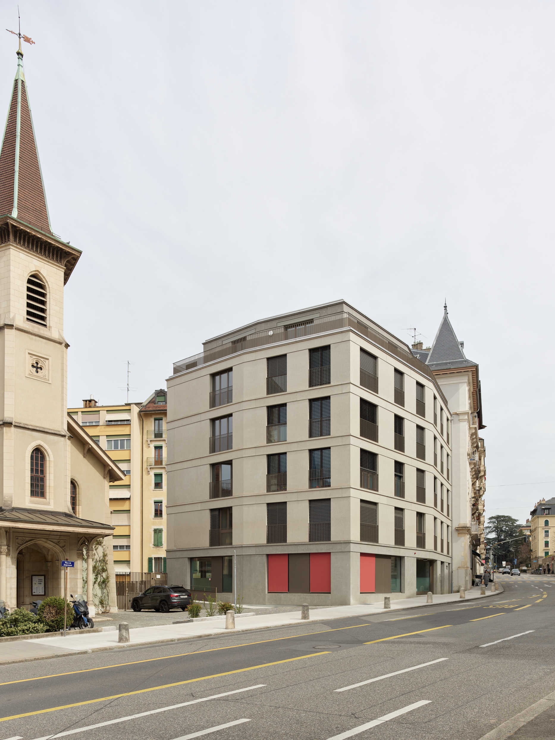Construction of a residential building with a crèche in Geneva, Geneva architect office, corpus architecture urbanisme