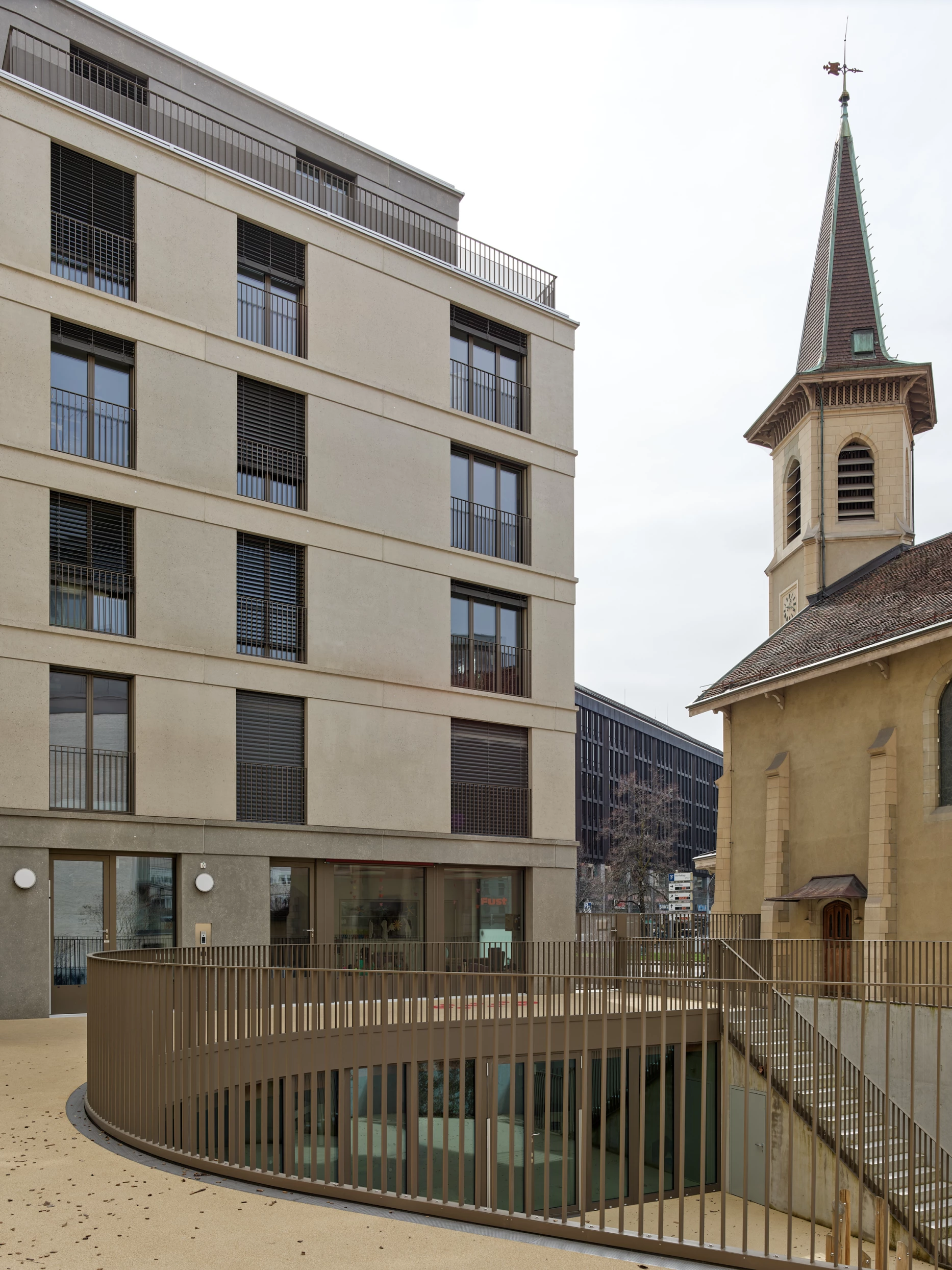 Construction d'un immeuble résidentiel avec une crèche à Genève, bureau d'architecte à Genève, corpus architecture urbanisme
