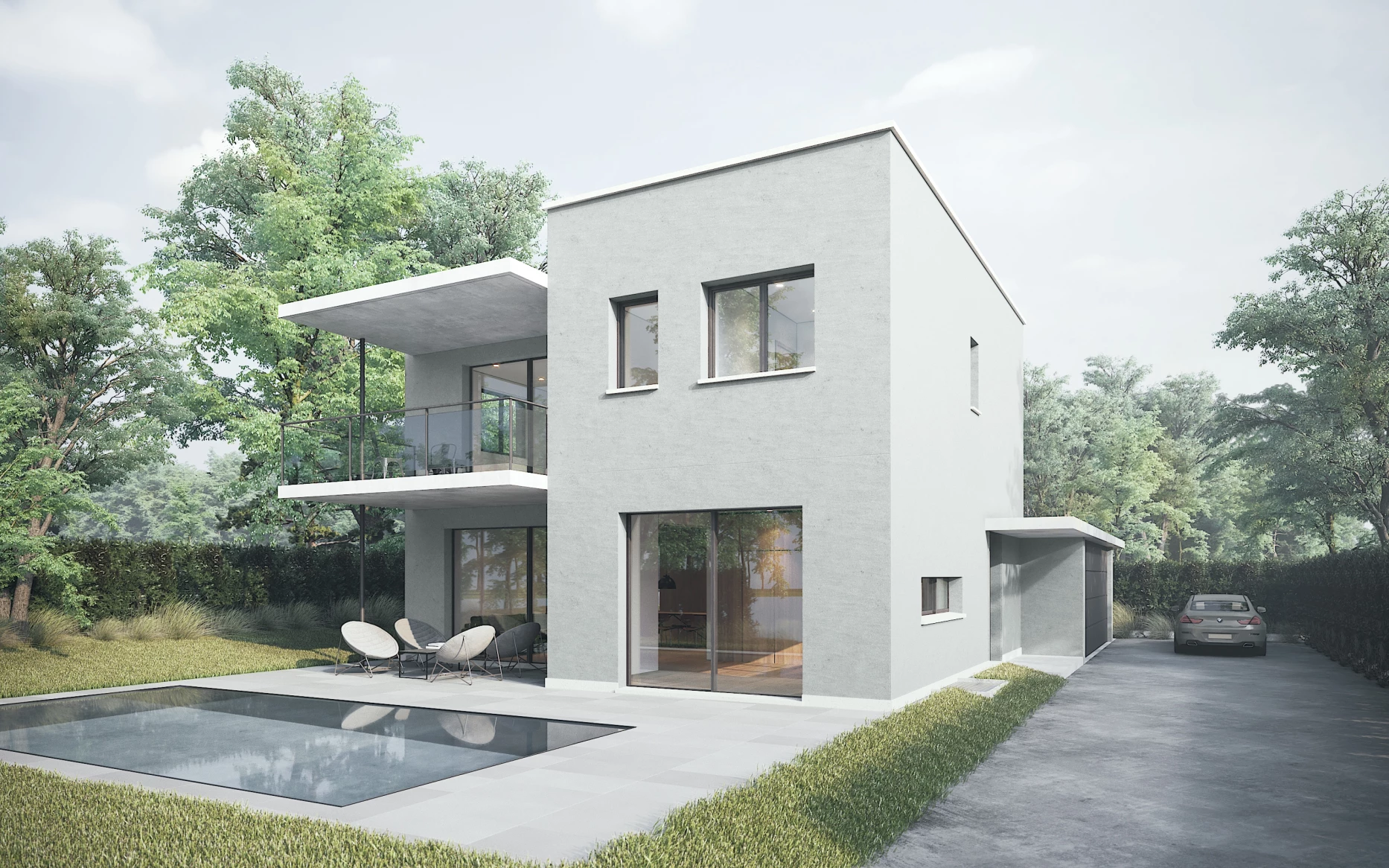 Construction d'une villa individuelle à Versoix, bureau d'architecture à Genève, corpus architecture urbanisme