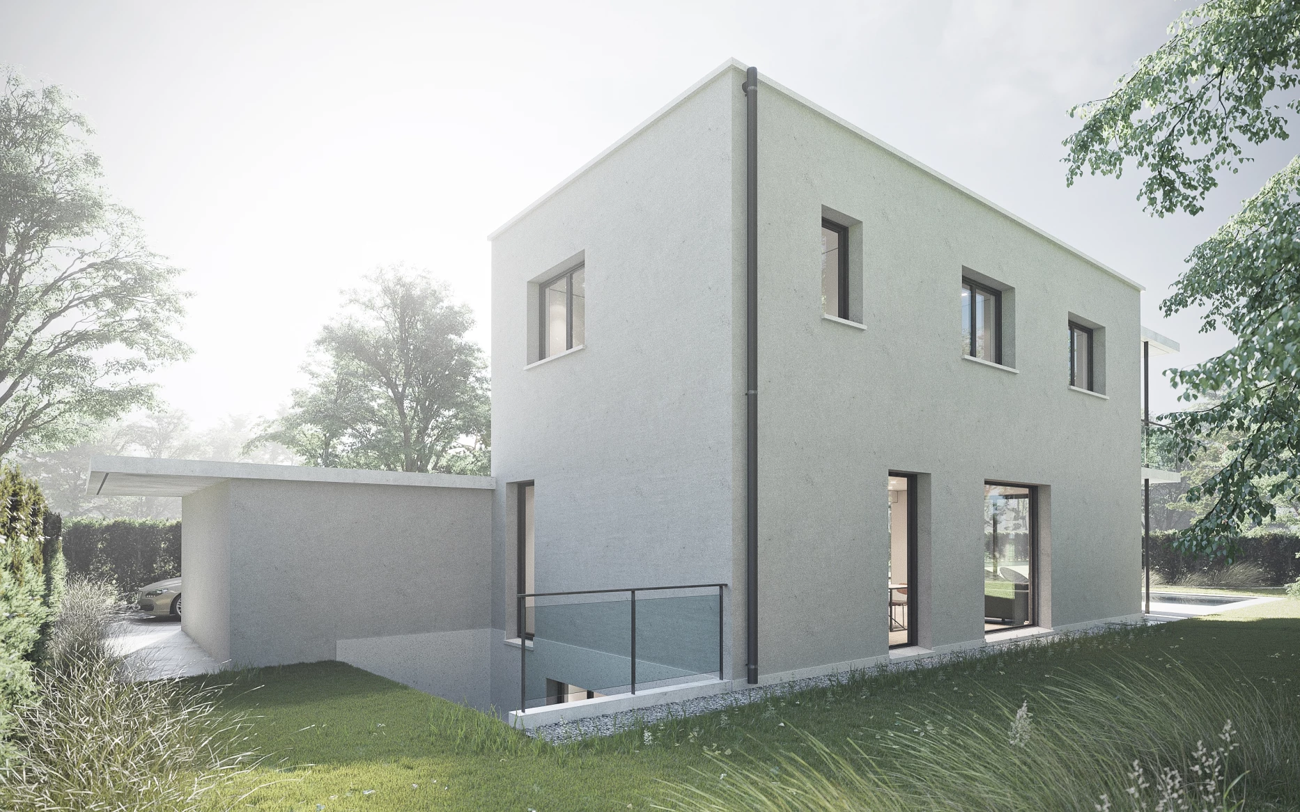 Construction d'une villa individuelle à Versoix, bureau d'architecture à Genève, corpus architecture urbanisme