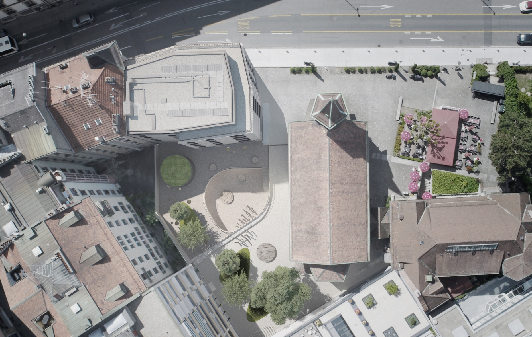 Construction of a residential building with a crèche in Geneva, Geneva architect office, corpus architecture urbanisme