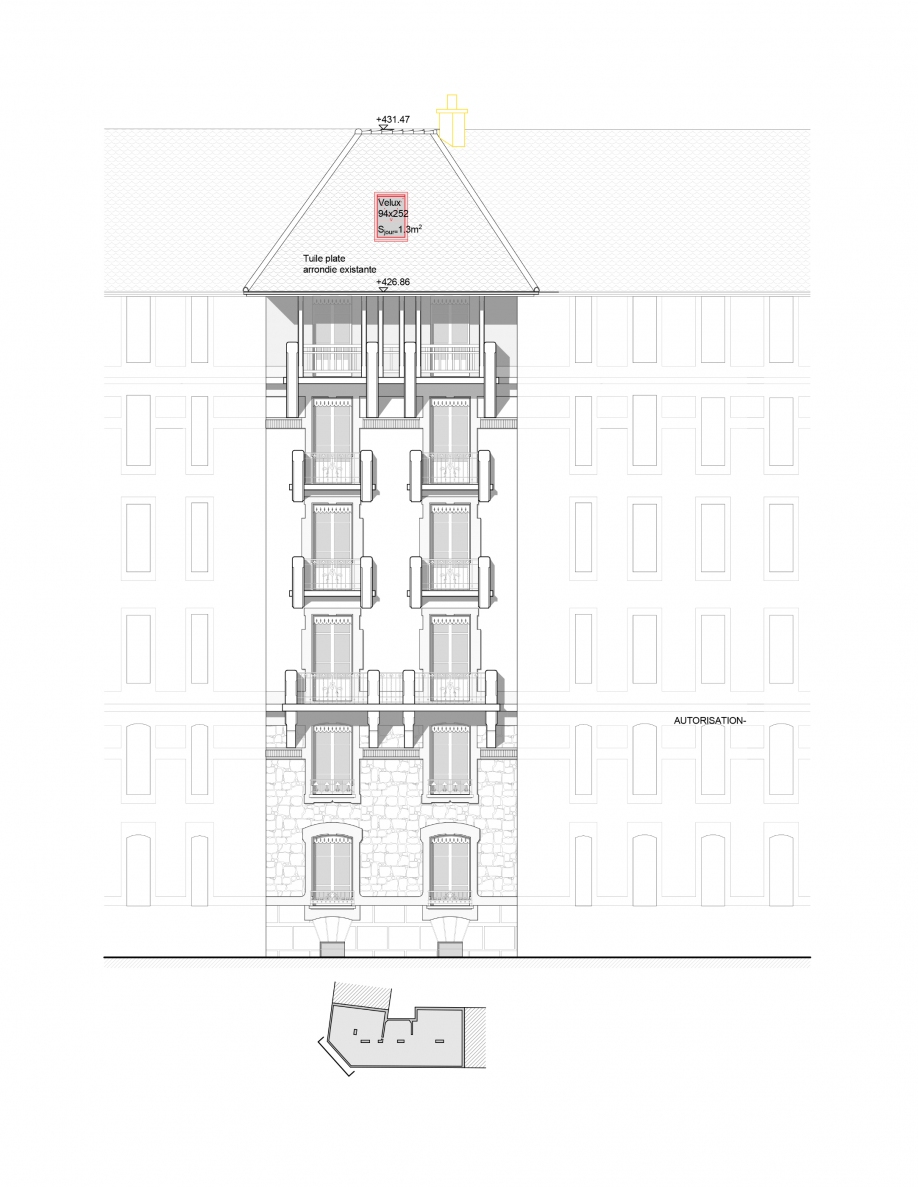 Tranformation d'appartements dans les combles d'un immeuble patrimonial à Genève, bureau d'architectes à Genève, corpus architecture urbanisme